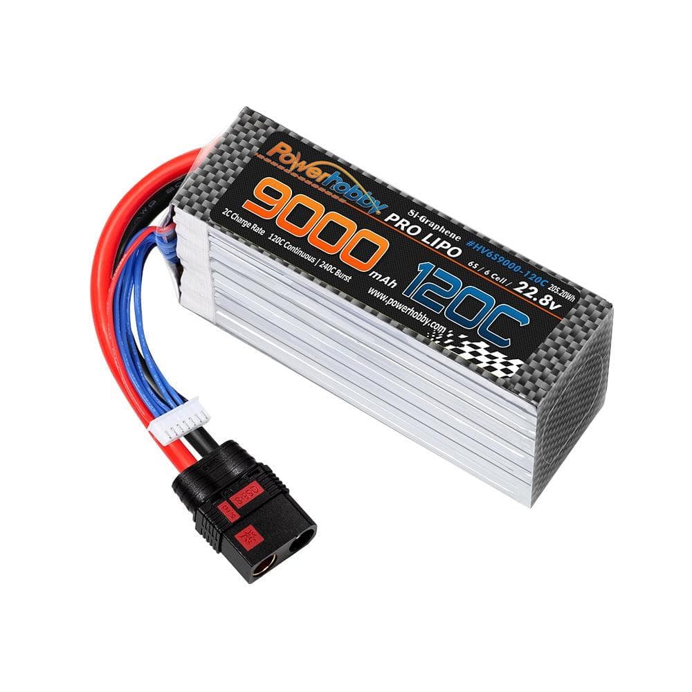 Powerhobby 6S 22.8V 9000mah 120C GRAPHENE + HV Lipo Battery QS8 Plug 8AWG Wire for fpv drones 2