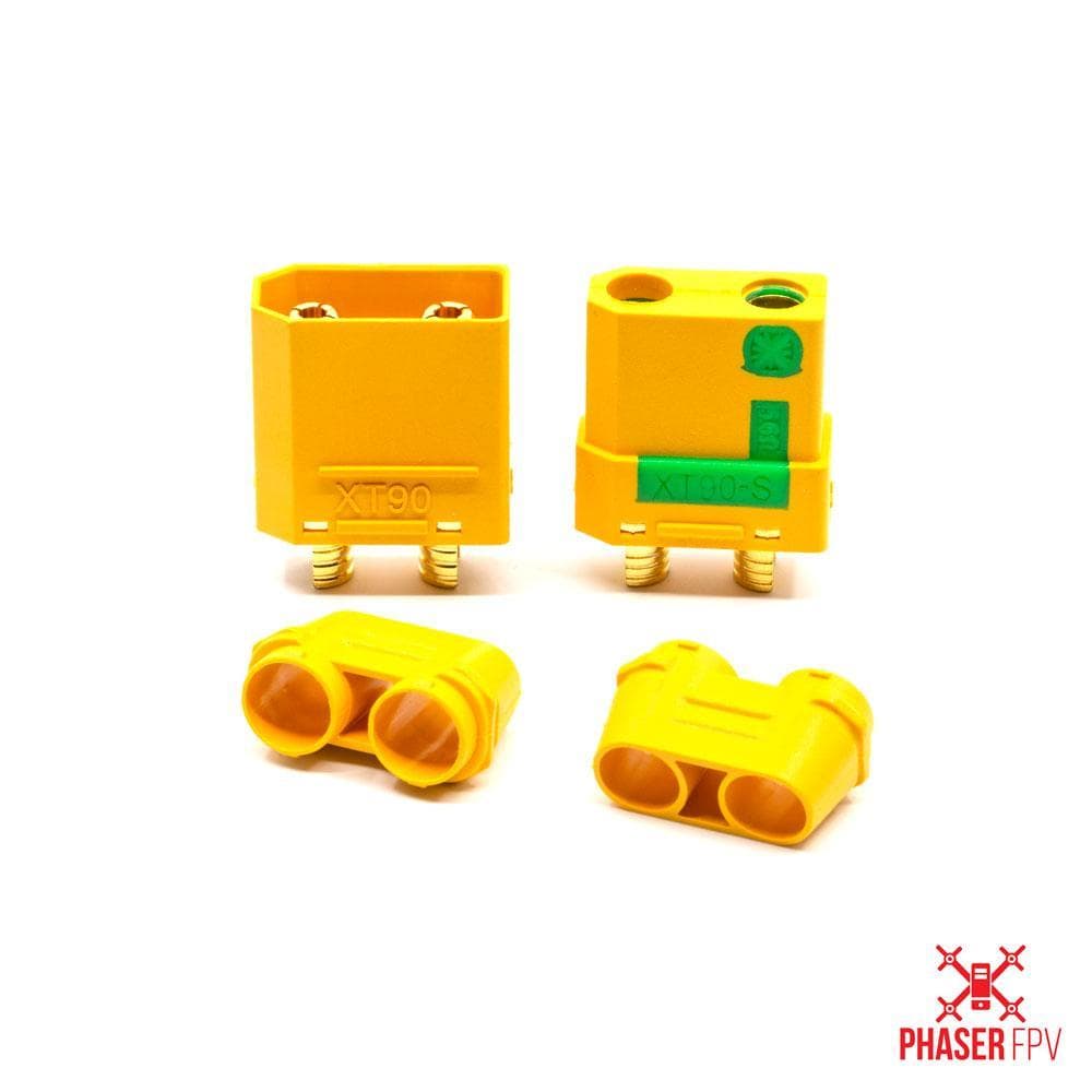 Amass XT90-S Anti-Spark Connectors With Sheath (1 Pair)