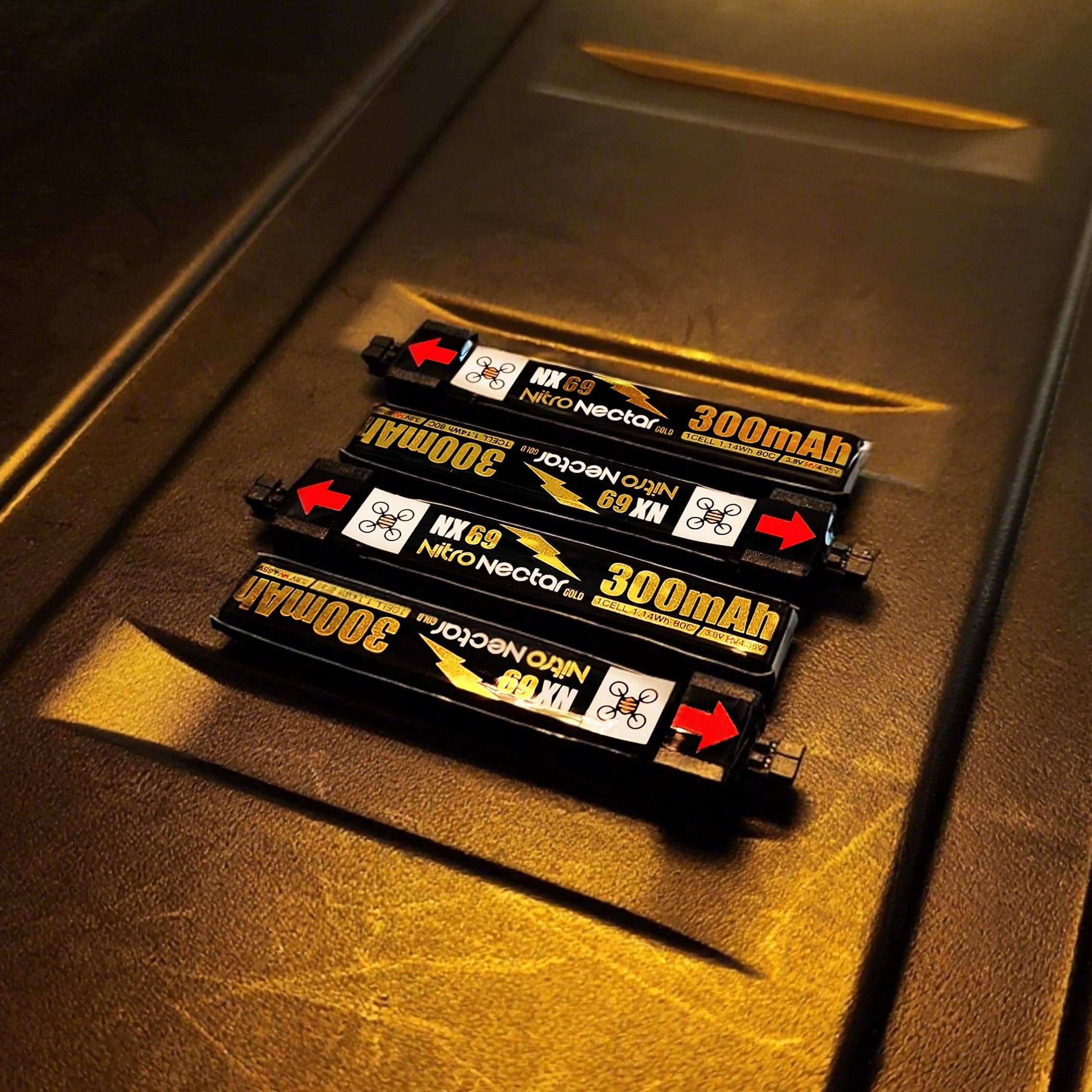 NewBeeDrone Nitro Nectar NX69 300mAh 1S HV LiPo Battery 4xBatteries for fpv drones 7