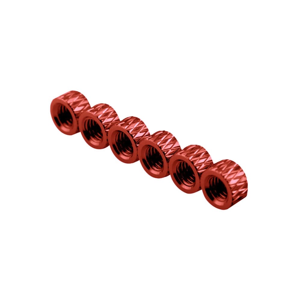 3mm Aluminum Textured Standoff Spacers (Set of 6) - 3.5  for fpv drones