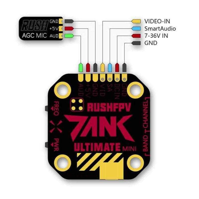 RUSHFPV Tank Mini 20x20 25-800mW 5.8GHz VTX - MMCX for fpv drones 6