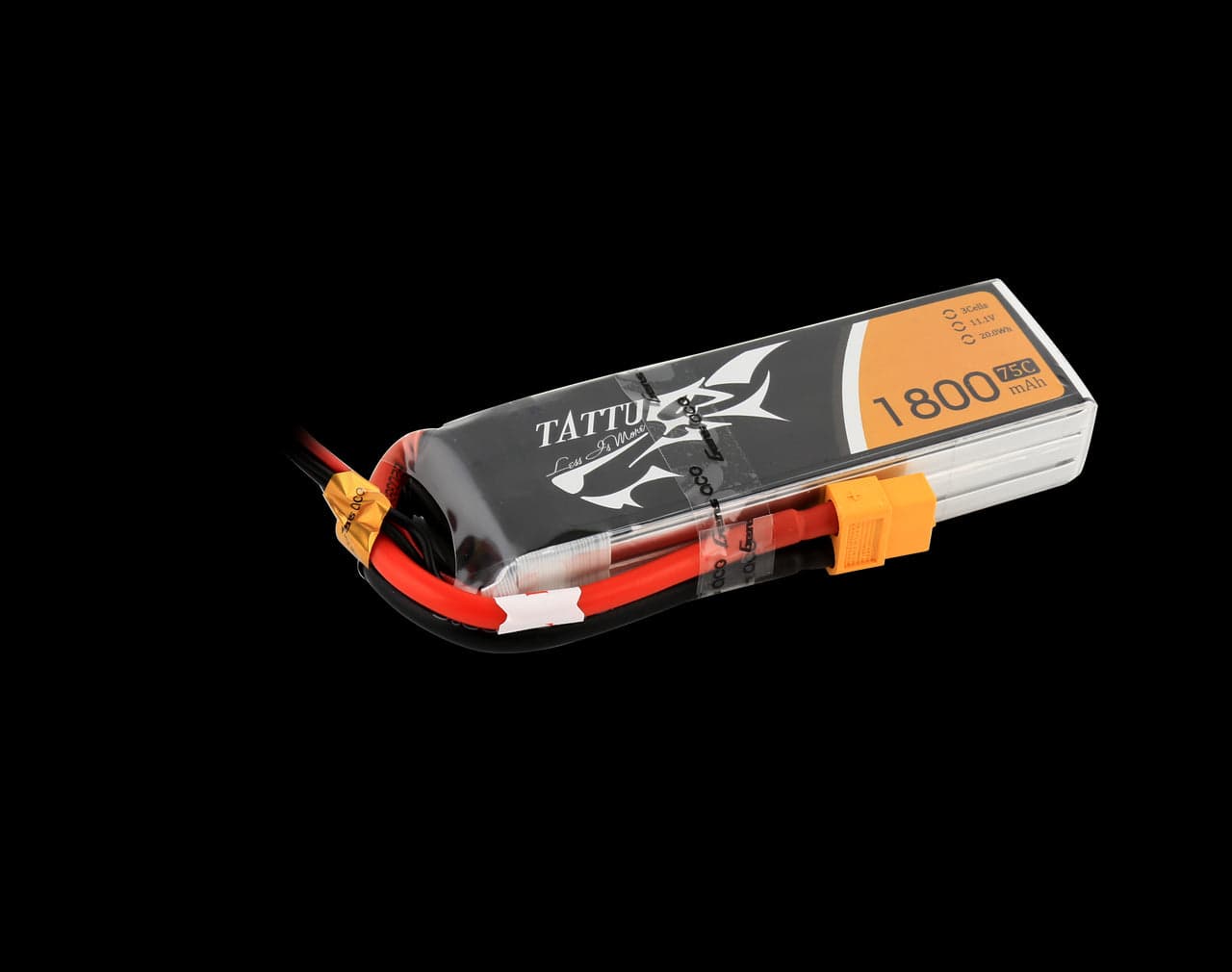 Tattu 1800mAh 3S 75C Lipo Battery Pack With XT60 Plug for fpv drones 1