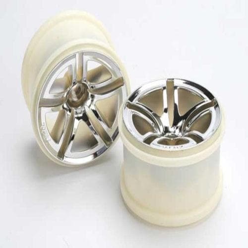 Traxxas 5572 Rear Twin Spoke Wheel 2.8" Chrome (2) Stampede for fpv drones