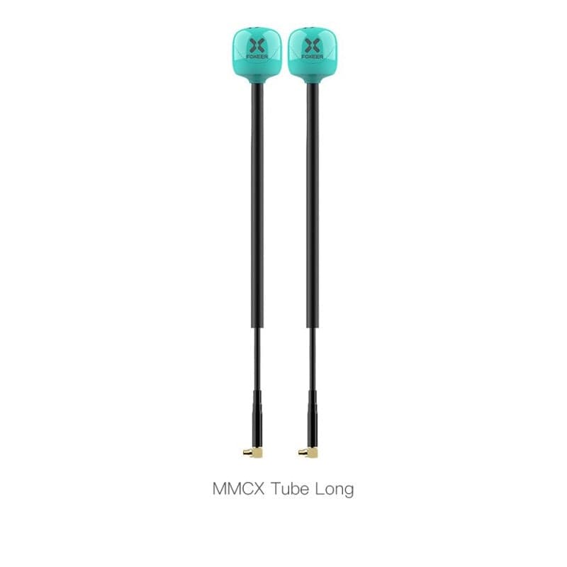 Foxeer 5.8G Lollipop 4 Plus 2.6dBi Omni Antenna 2pcs - Right Angle MMCX 165mm RHCP Teal