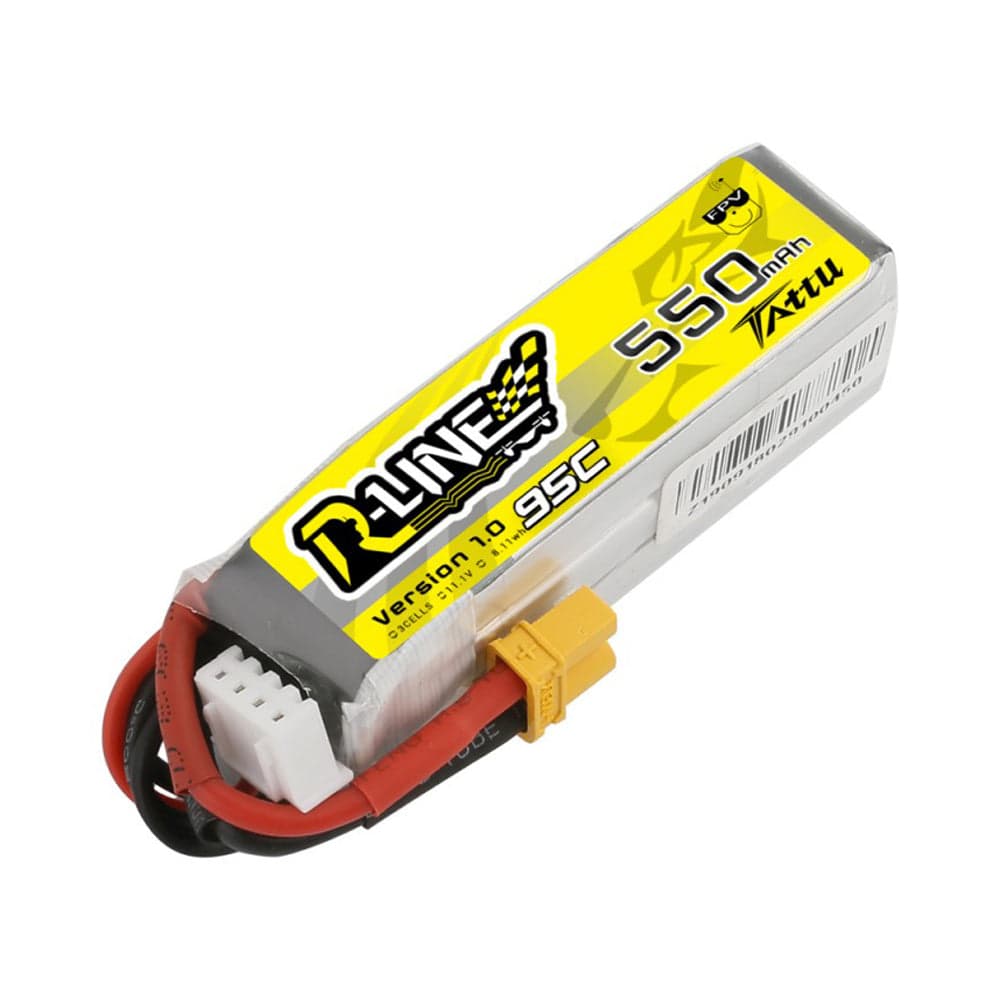 Tattu R-Line Version 1.0 550mAh 3S1P 95C Lipo Battery for fpv drones 2