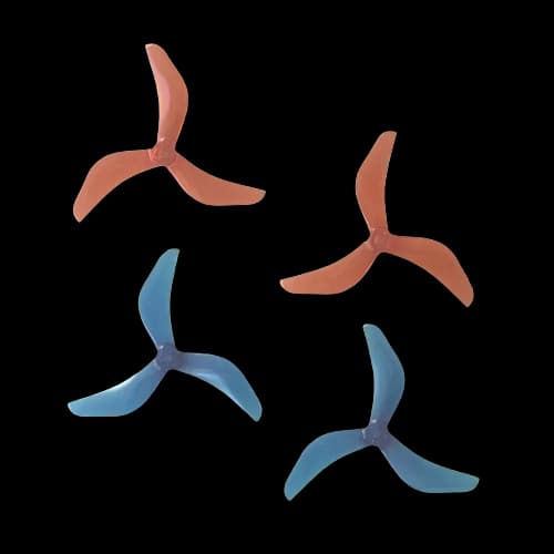 DYS 5043 Tri Blade Blue/orange Propeller (set of 4) for fpv drones 1
