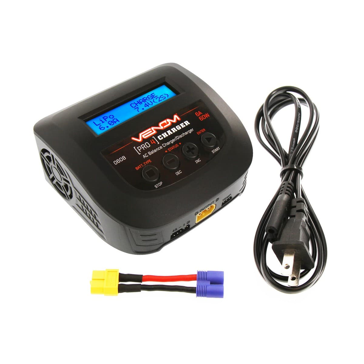 VENOM PRO 4 60W AC 6A LIPO/LIHV & NIMH RC BATTERY BALANCE CHARGER for fpv drones 1
