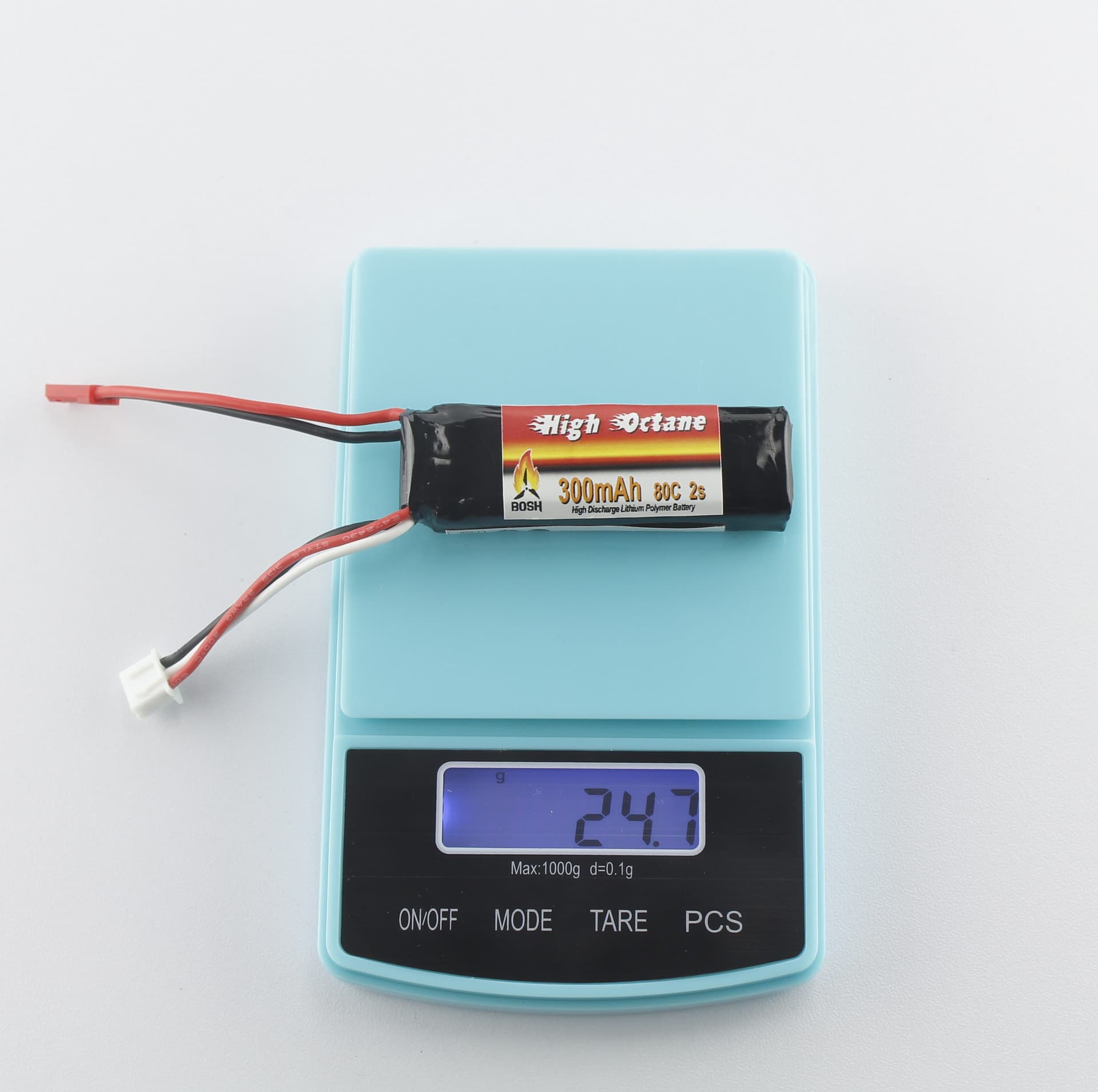 Bosh High Octane 2s 300mAh LiPo Micro Quad Battery for fpv drones 3