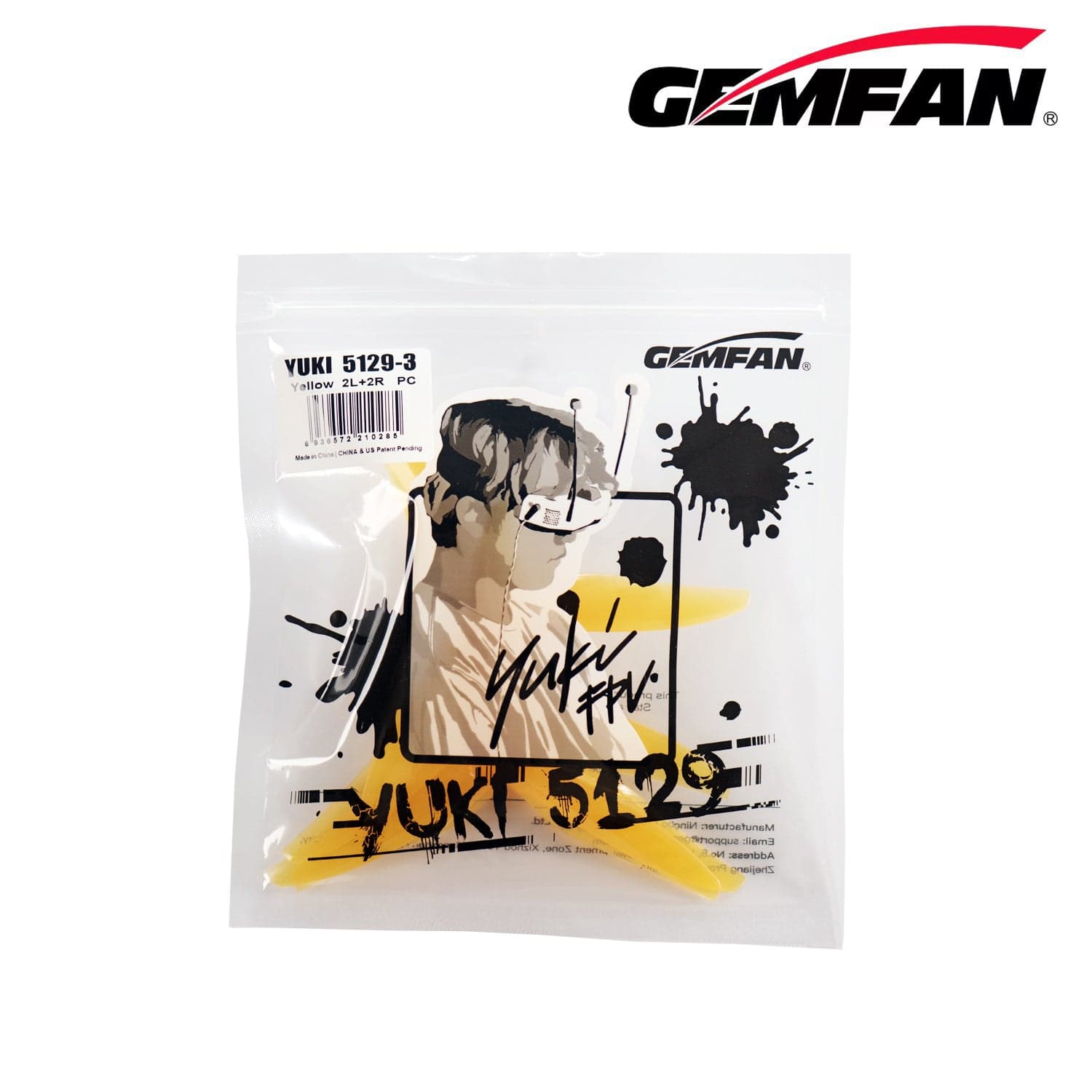 Gemfan Yuki 5129 3-Blade Prop for fpv drones 8
