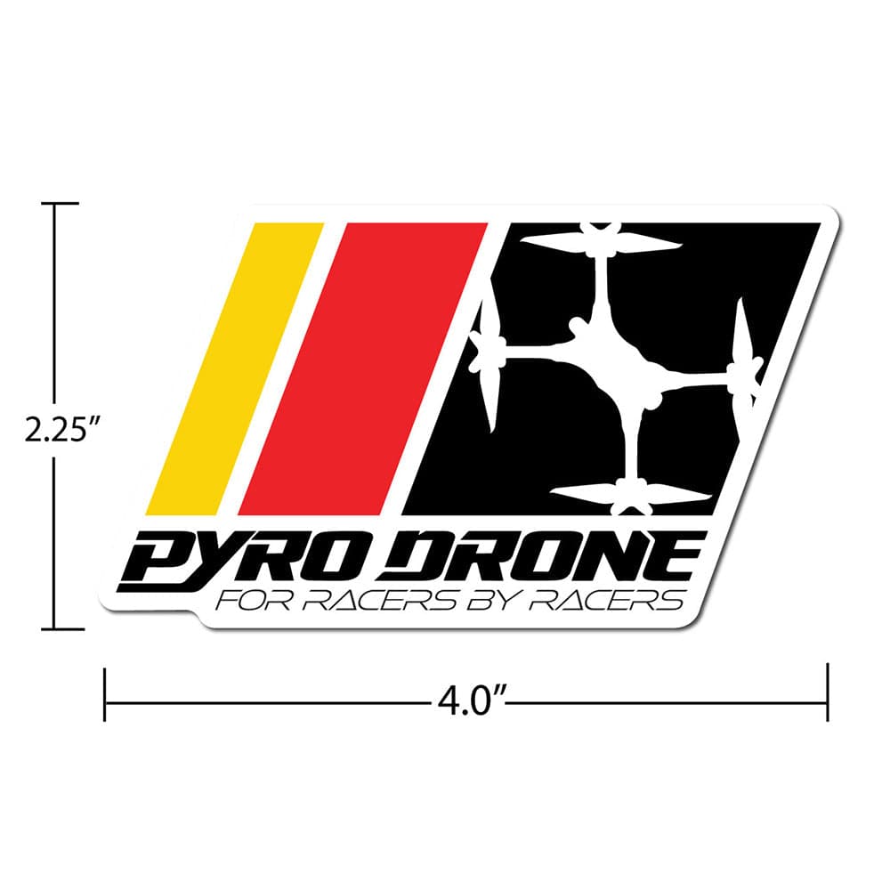 Pyrodrone Logo - Large Slap for fpv drones