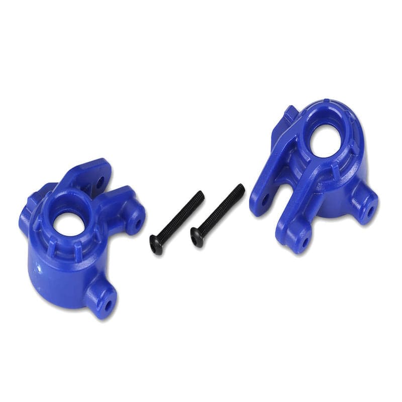 Traxxas 9037X Steering Blocks Extreme Heavy Duty Blue, 4x4 Hoss/Rustler/Slash for fpv drones