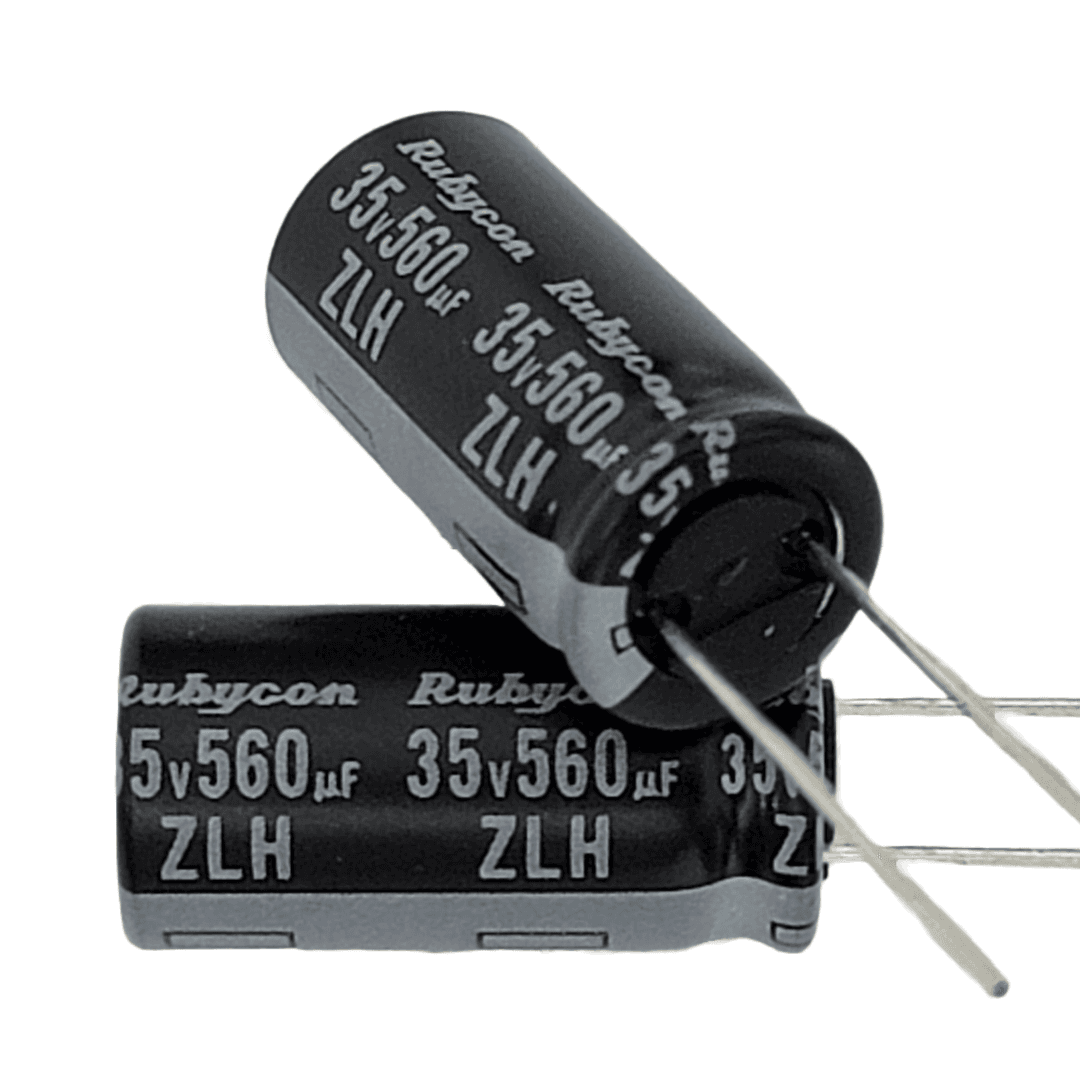 Rubycon ZHL 35v 560uF Capacitor for fpv drones 1