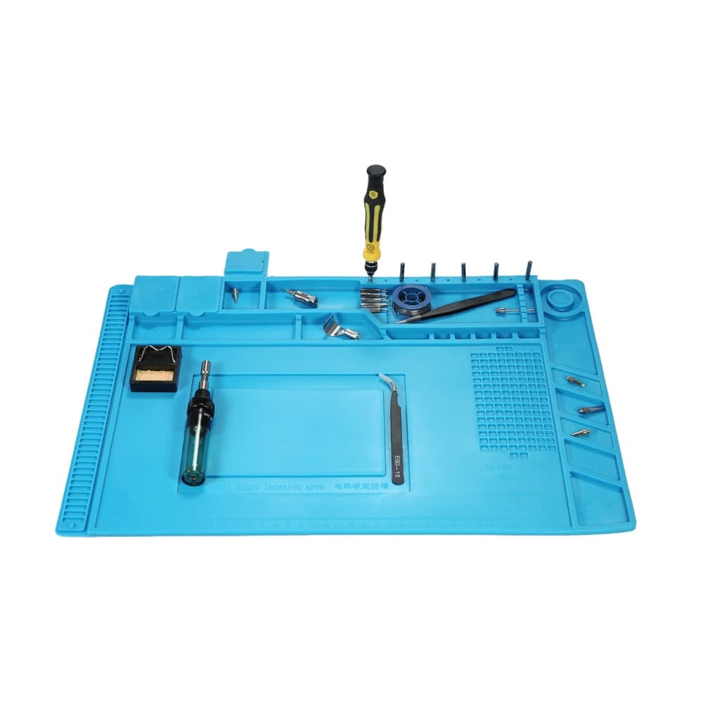Kaisi S-160 Heat Resistant Silicone Magnetic Soldering Work Mat - 13 - Blue for fpv drones 2