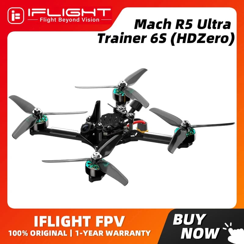 iFlight Mach R5 Ultra Trainer 6S Analog / HDZero BNF Drone