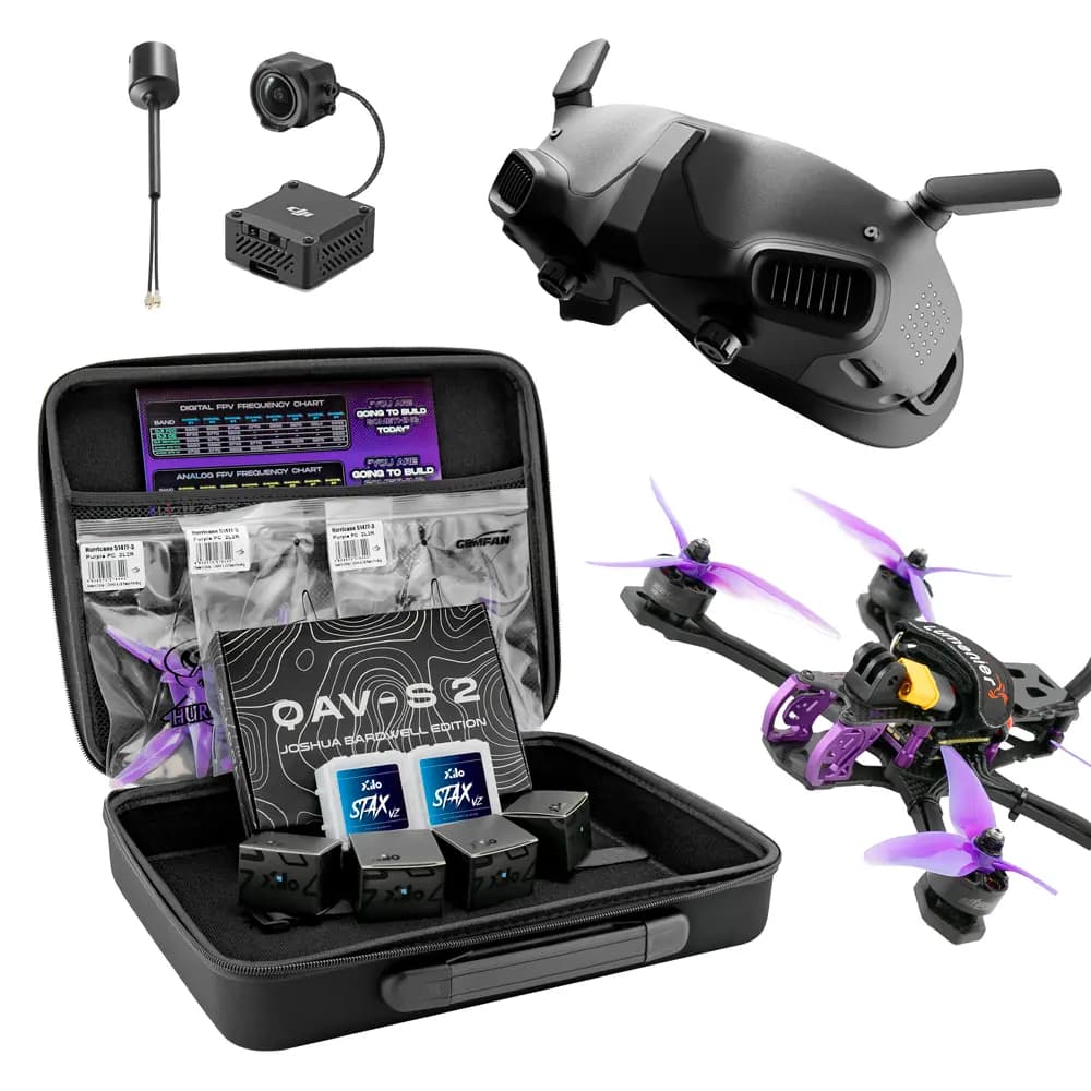Beginner DIY FPV Drone Bundle - QAV-S 2 Bardwell SE 5" + DJI Goggles 3 + DJI O3 Air Unit for fpv drones
