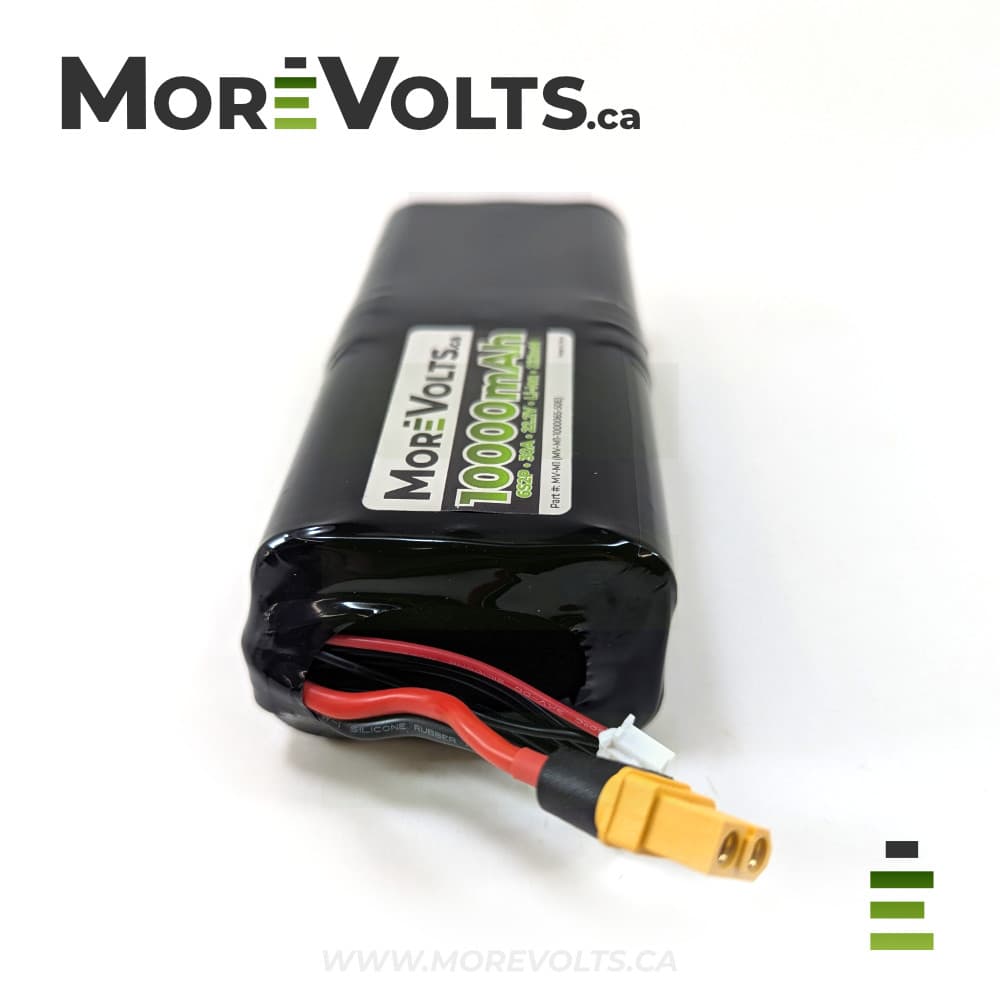 More Volts 6S2P 10,000mAh 30A Li-Ion Battery for fpv drones 3