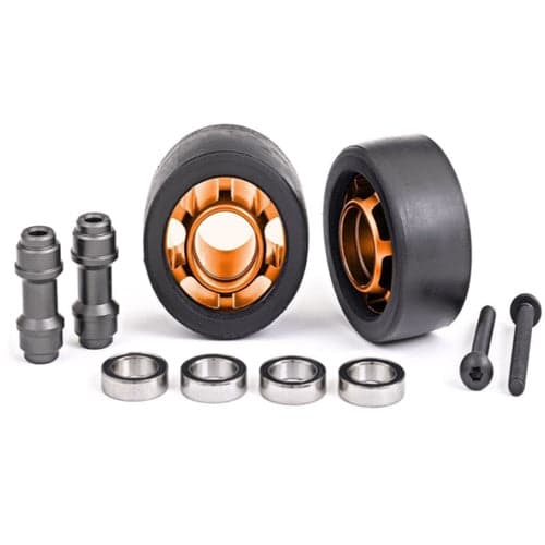 Traxxas 7775T Aluminum Wheelie Bar Wheels Orange Maxx Sledge X-Maxx XRT for fpv drones