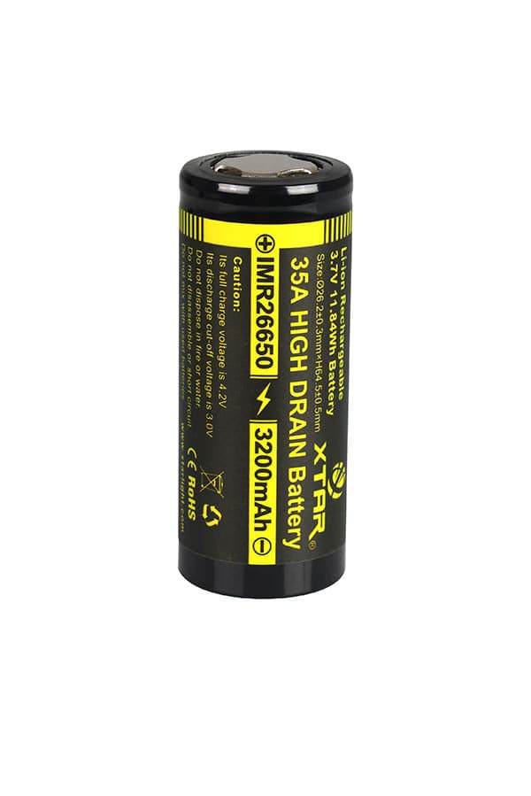 XTAR IMR 3200mAh 26650 Li-Ion Battery for fpv drones 2