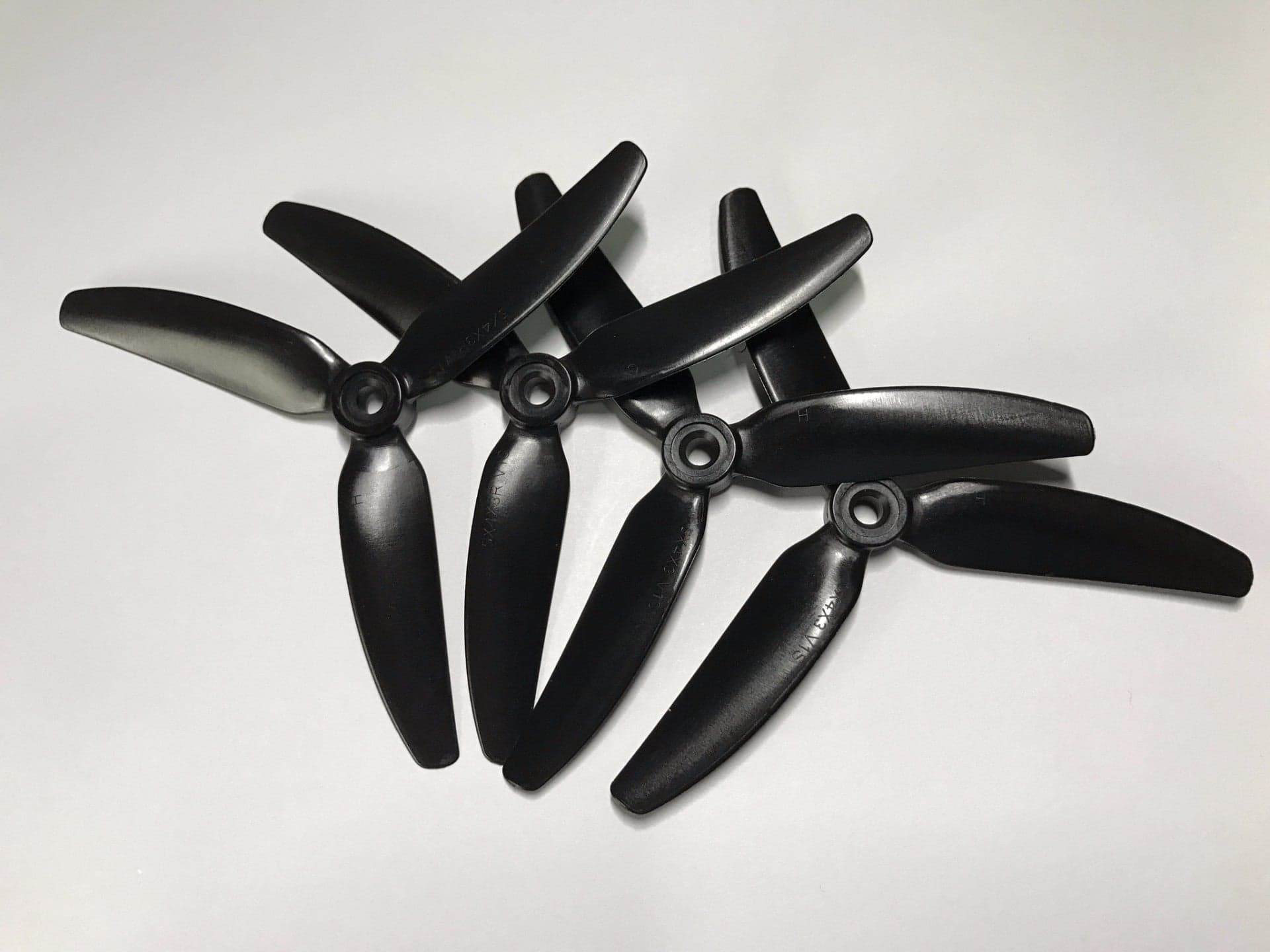 HQ Prop Black 5x4x3V1S Tri Blade Propellers ( 2 CW, 2 CCW )
