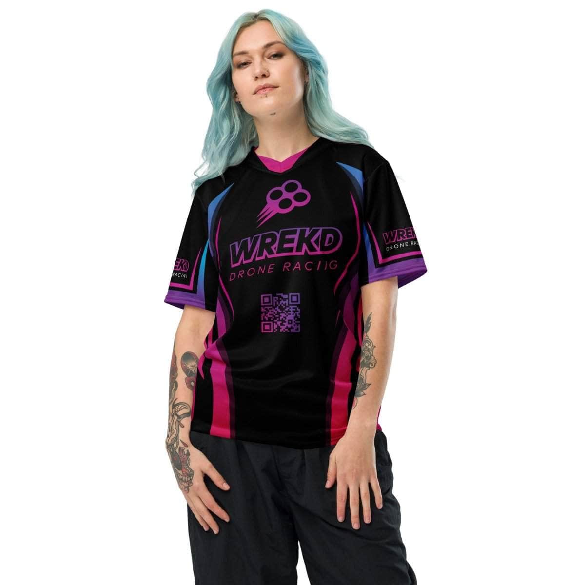 WREKD Drone Racing Community Jersey - Hotness Pink for fpv drones 1