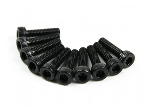 10x M3 Cap Head Hex Screw Black (M3 x6, M3 x8, M3 x10, M3 x12) for fpv drones 3