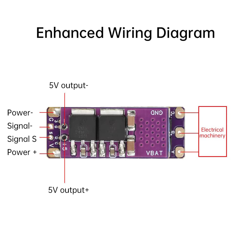 2-4S 32-bit Mini Brushless ESC AM32 Motor Speed Controller PWM Signal 30A or 40A Enhanced Version with 5V 2A BEC Module for fpv drones 2