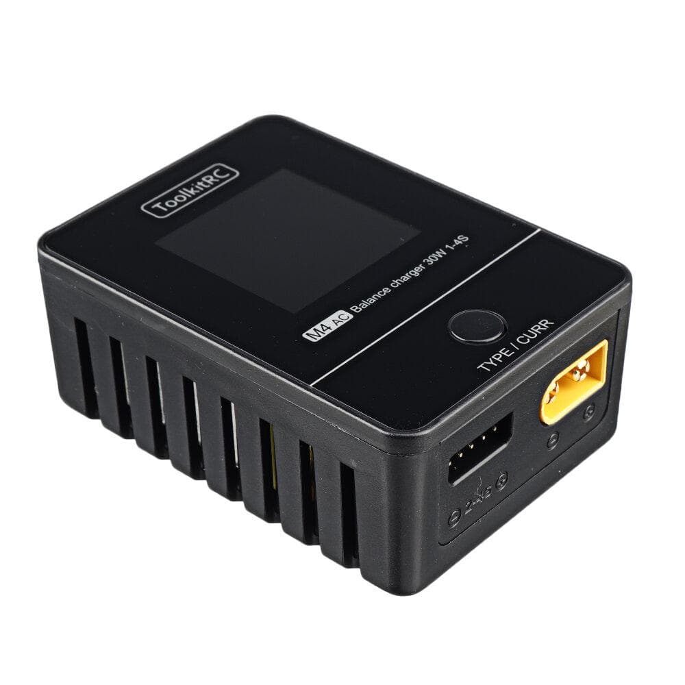 ToolkitRC M4AC 30W 2.5A 2-4S AC Smart Charger- XT60 for fpv drones 8