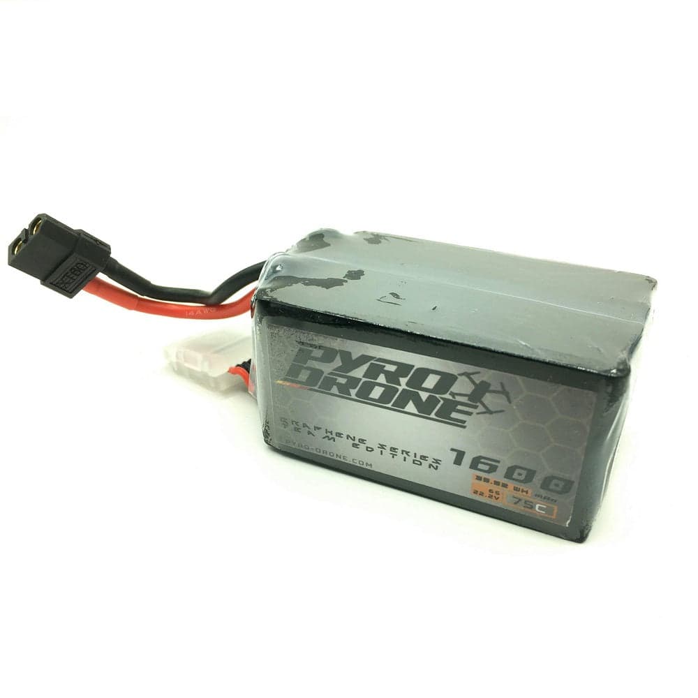 Pyrodrone Graphene 1600mAh 6S 22.2V 75C for fpv drones