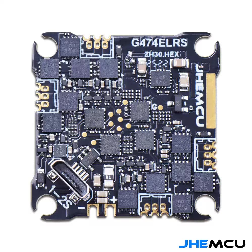 JHEMCU G474ELRS AIO 1-2S Whoop/Toothpick HD Flight Controller (w/ 12A 16Bit 4in1 ESC) for fpv drones 4