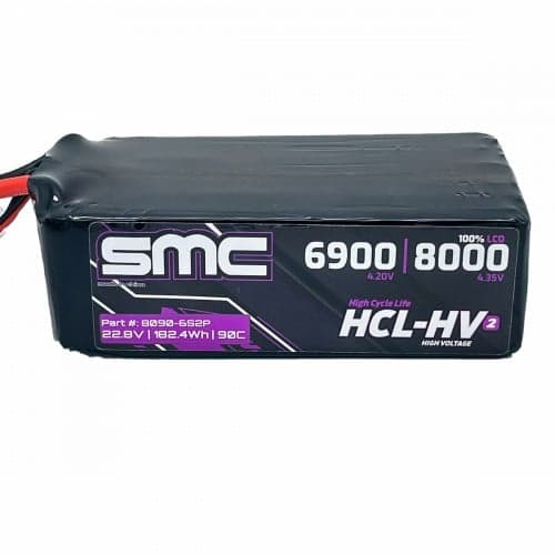 SMC HCL-HV2 Flight Lipo Battery 22.8V/6S-8000mAh-90C for fpv drones