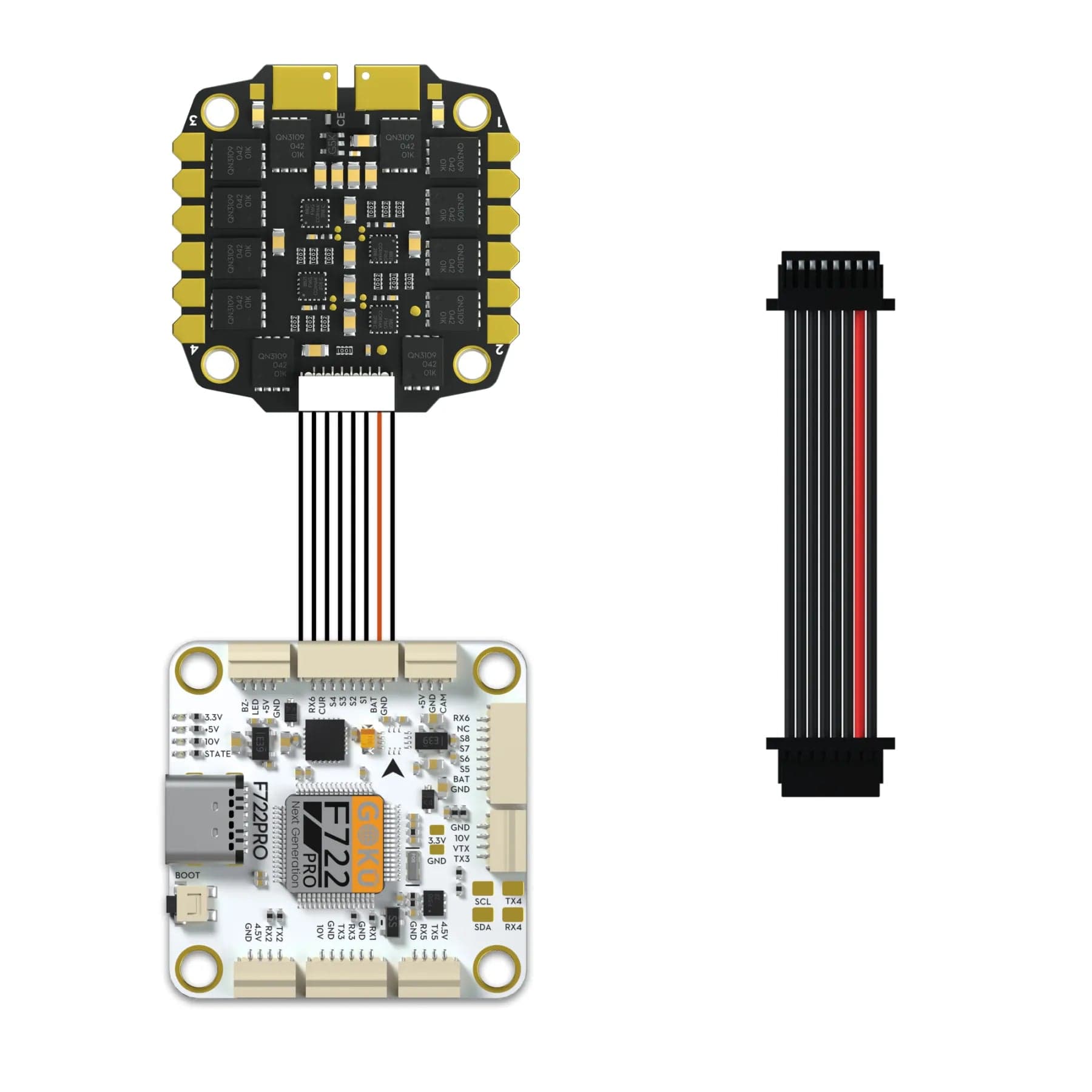 2pc Flywoo JST-SH 1.0mm 8-Pin FC to ESC Connection Cable for fpv drones 5