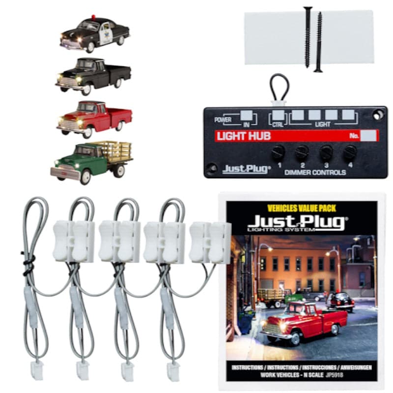 Woodland Scenics JP5918 N Scale Value Pack - Work Vehicles for fpv drones