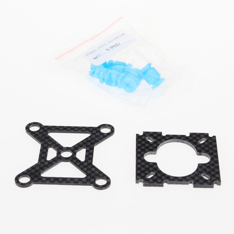 EMAX Nighthawk 250-280 Pro II All Carbon Fiber Parts - Two small mounting plate and shock absorption balls for fpv drones 1
