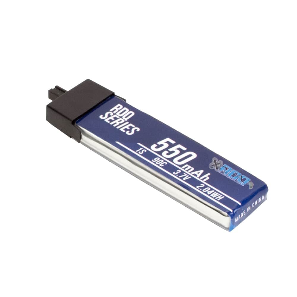 RDQ Series 3.7V 1S 550mAh 90C LiPo Whoop/Micro Battery w/ Plastic Head - A30