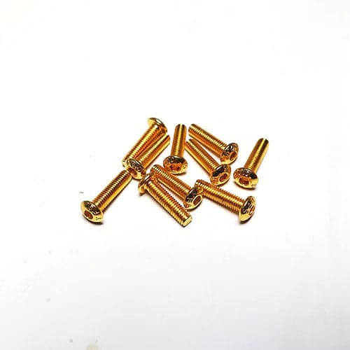 YFS Steel hex button screw (Titanium coated) M3 for fpv drones 2