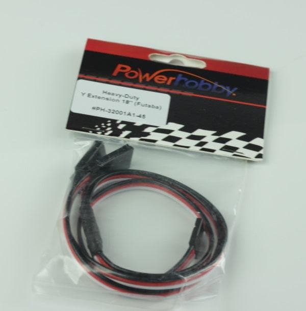 Powerhobby 18" Heavy Duty Y Servo Extension / Harness Futaba Connector for fpv drones