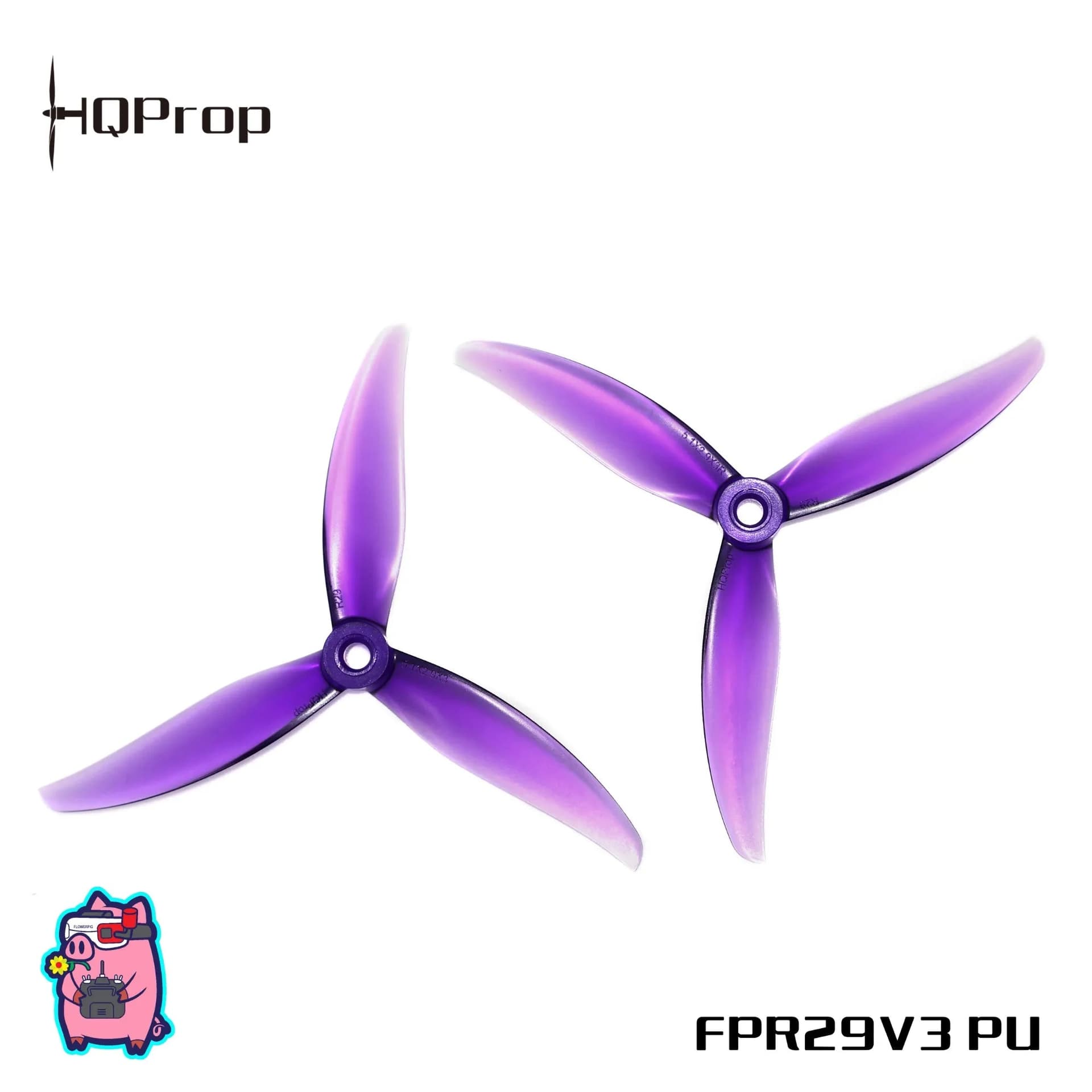 HQProp FlowerPig R29 V3 (8CW+8CCW)-Poly Carbonate for fpv drones 4