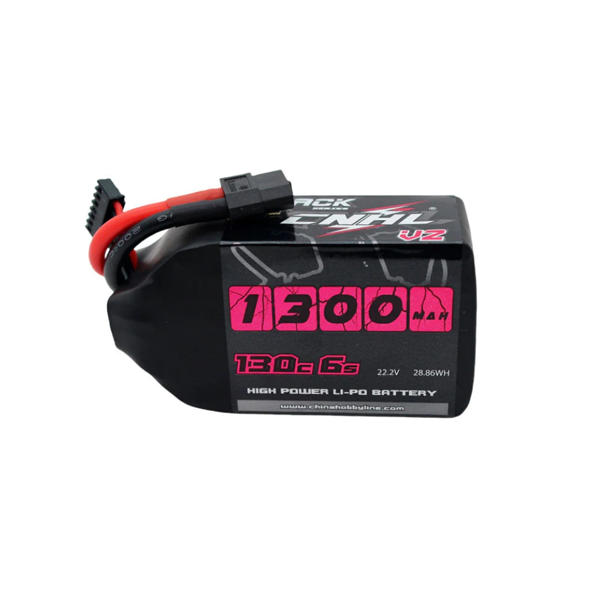 CNHL Black Series V2.0 1300mAh 22.2V 6S 130C Lipo Battery with XT60 [DG] for fpv drones 1