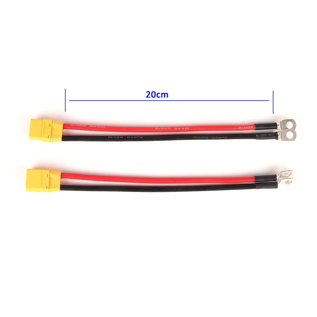 XT90 Connectors Pair 20cm (For PM08) for fpv drones 1