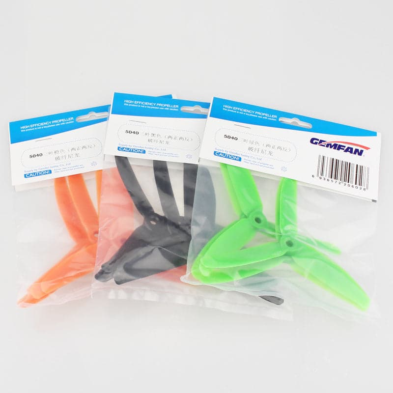 EMAX ★2 Pairs Gemfan 5040 Bullnose 3 Blade PC Propeller CW-CCW For RC Multirotors (Unbreakable) for fpv drones 1