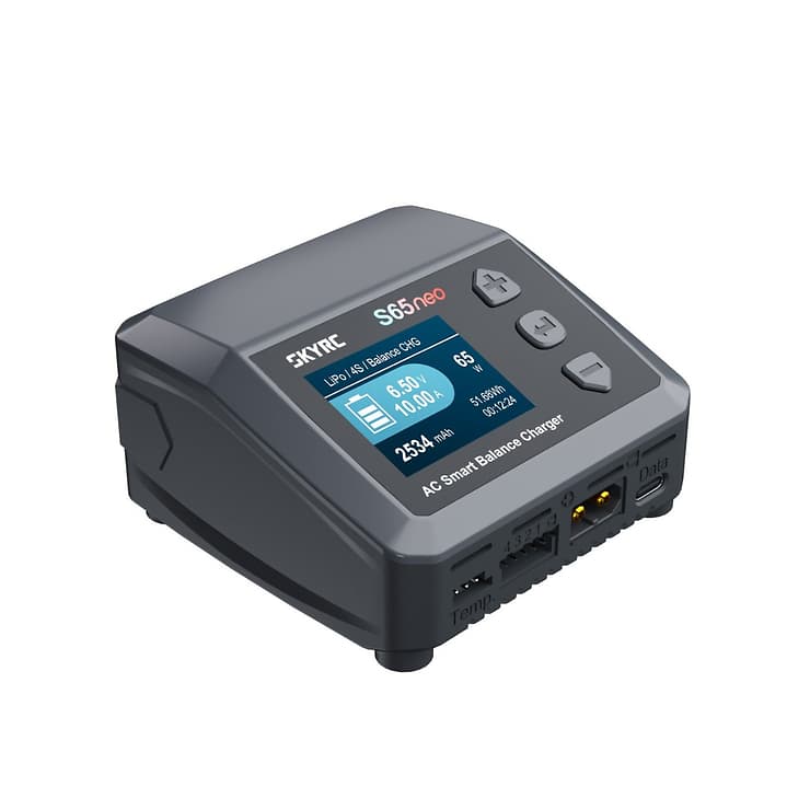 SkyRC S65neo AC Charger LiPo 2-4s 10A 65W Discharge 2A 10W for fpv drones 3