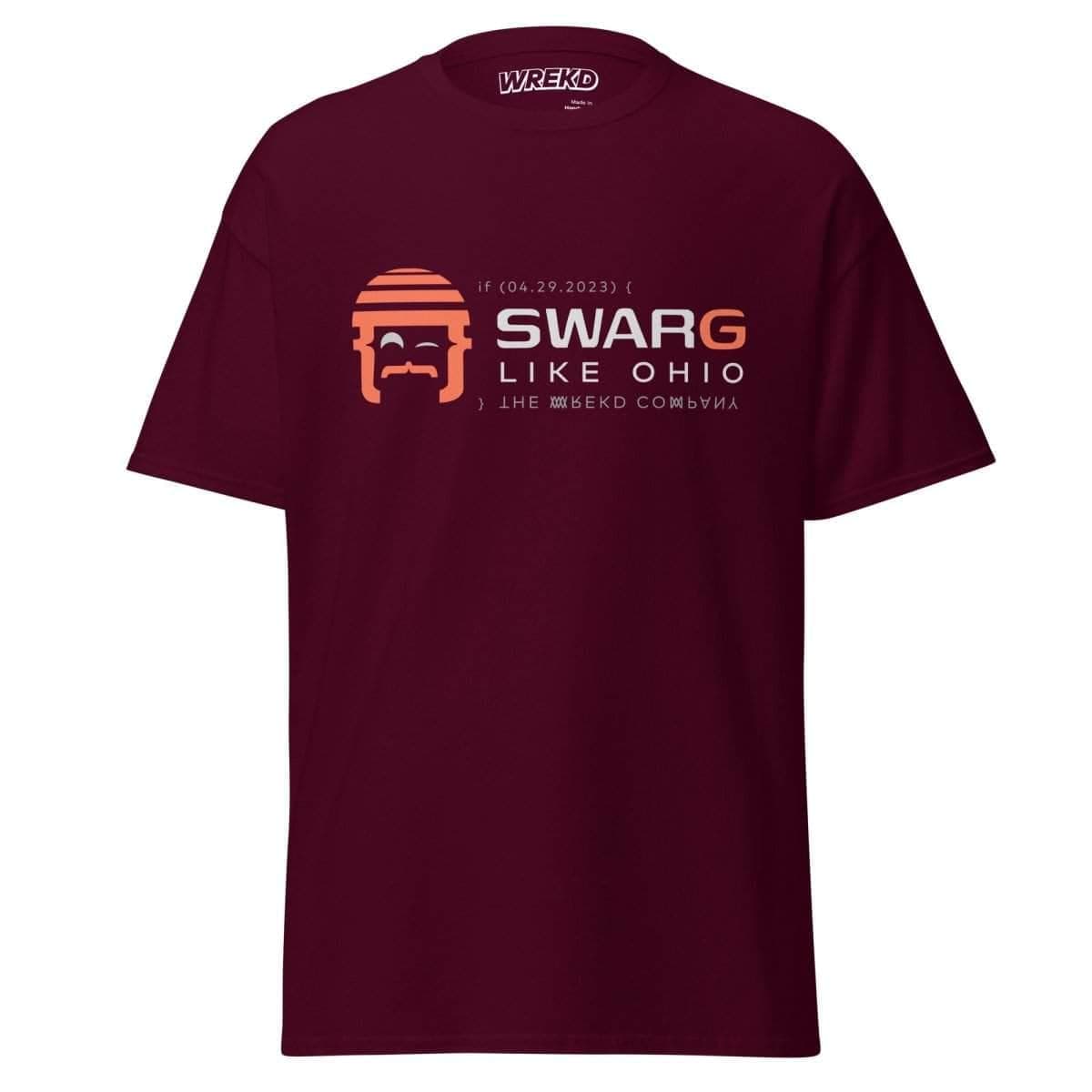 WREKD "SWARG LIKE OHIO" Parody Goggle Dooms Day Men's Classic Tee for fpv drones 3