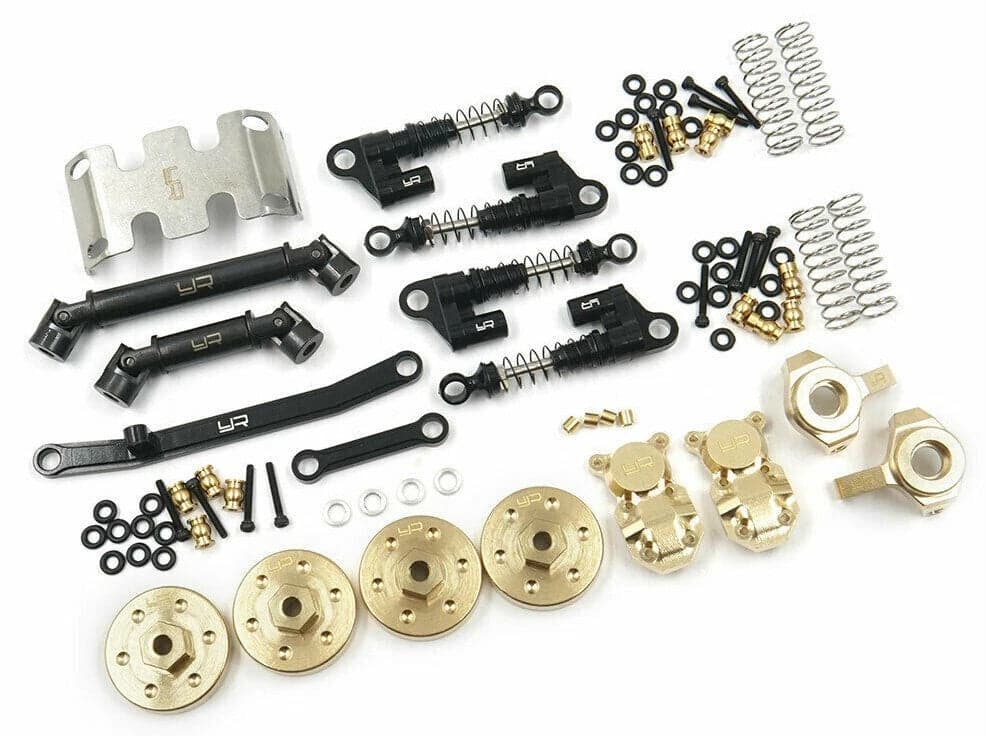 Yeah Racing AXSC-S05 Axial SCX24 C10 Jeep Aluminum & Brass Upgrade Parts Set for fpv drones