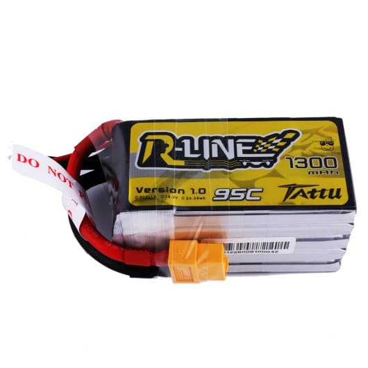 Tattu R-line 5S 1300mah Lipo Battery Pack with XT60 Plug for fpv drones 2
