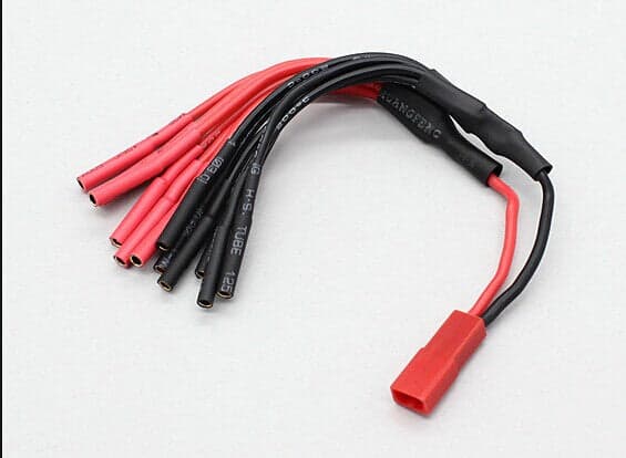 EMAX JST to 4 X 2mm Bullet Multistar ESC Quadcopter Power Breakout Cable for fpv drones