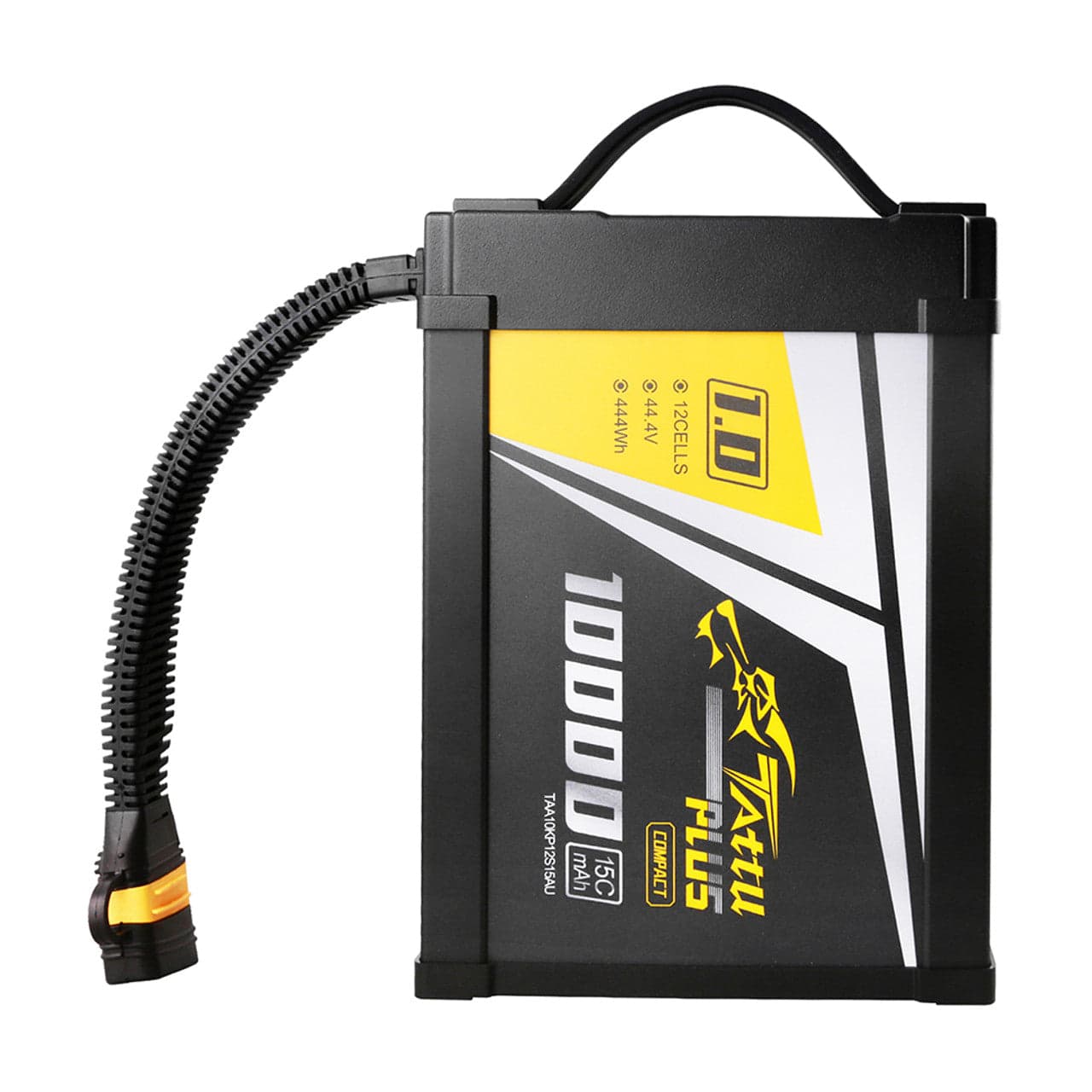 Tattu Plus 1.0 Compact Version 10000mAh 44.4V 15C 12S1P Lipo Smart Battery Pack With AS150UPlug for fpv drones