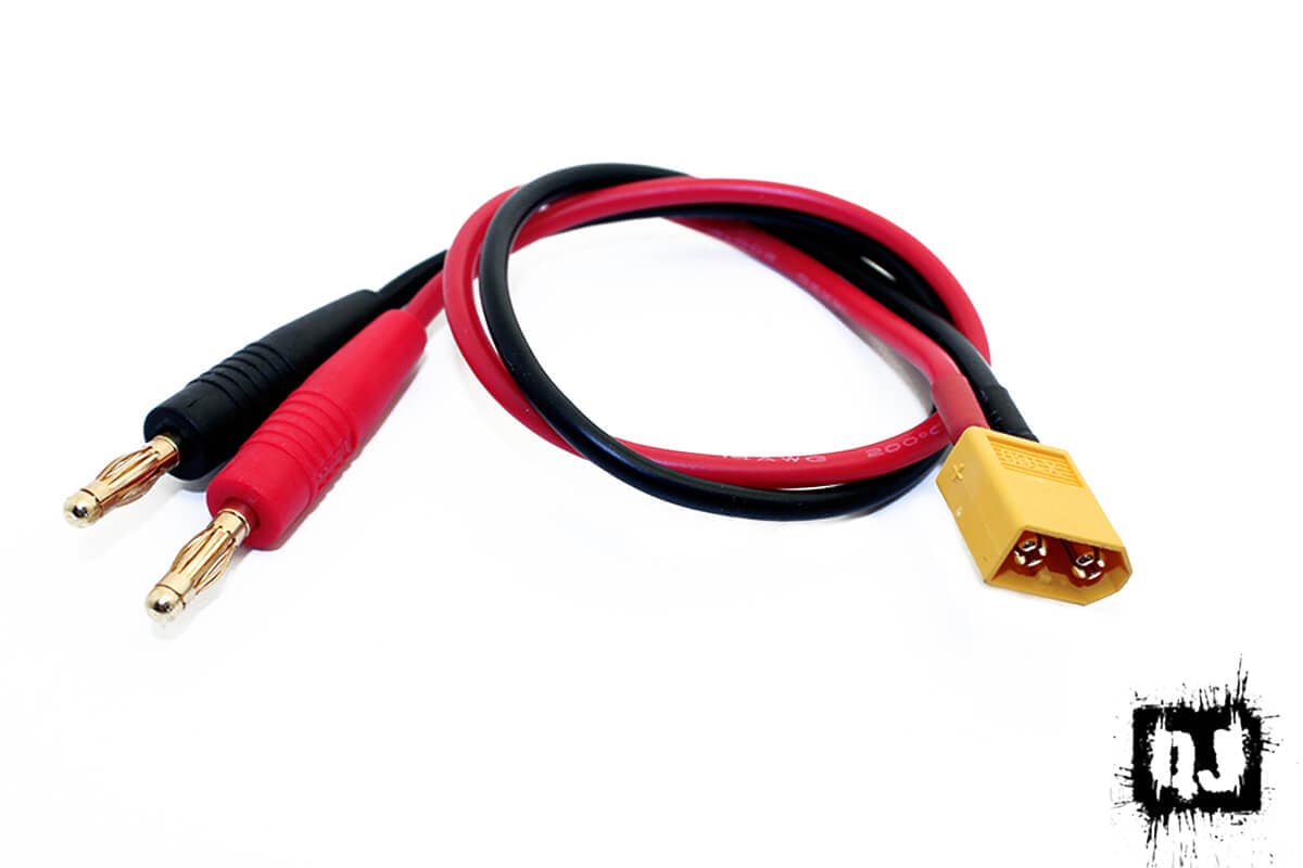 XT30/60/90 Charge Cable W/ Banana Plugs for fpv drones 1