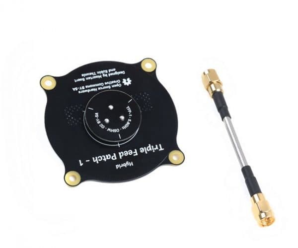 Triple Feed Patch antenna by Maarten Baert for fpv drones 2