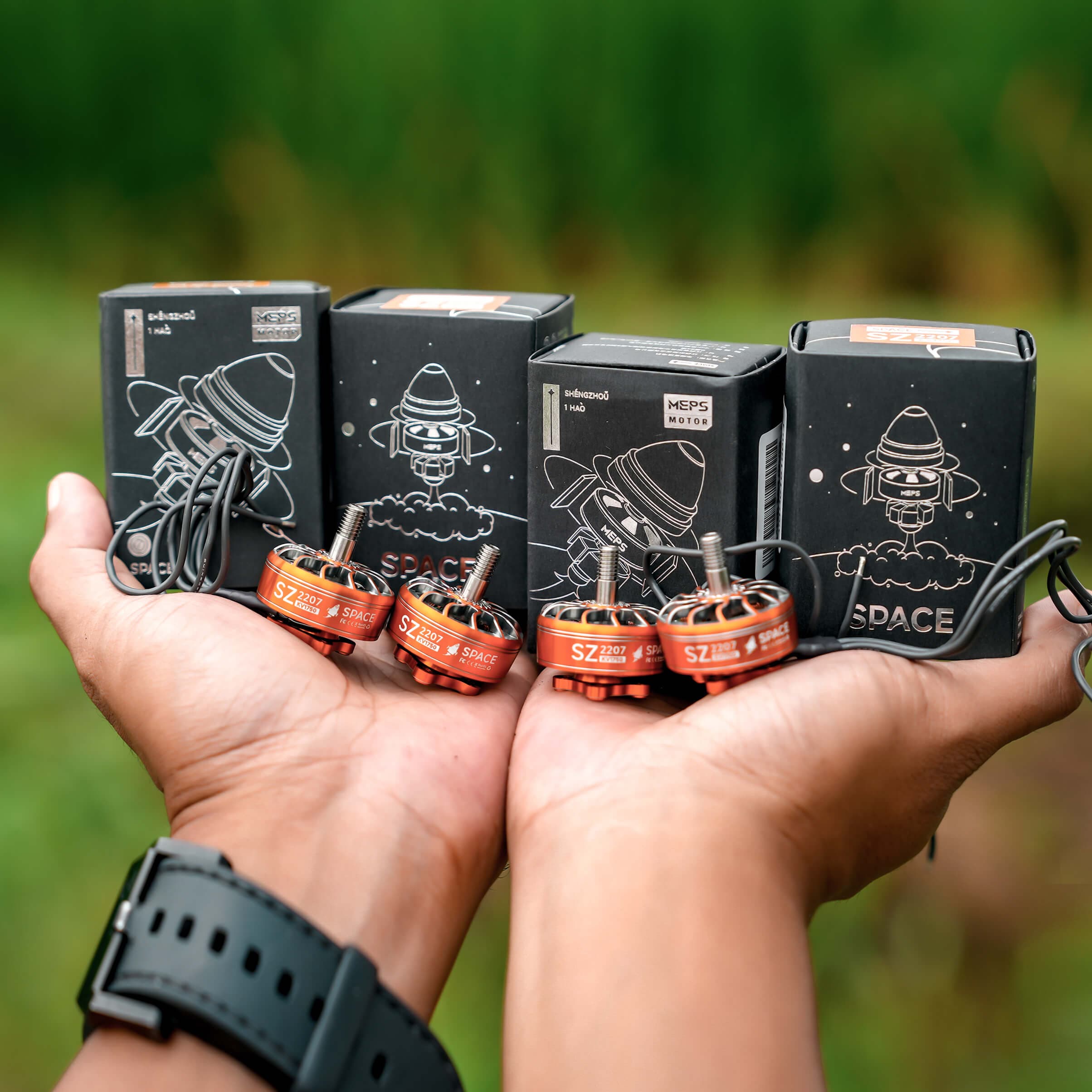 【Limited Offer】MEPS SZ2207 FPV Racing Motor 1750KV/2750KV Orange/Grey for fpv drones 13