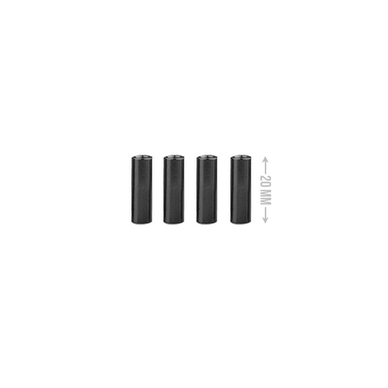 M3 Aluminium Standoffs (4 stuks) - ROND - 20mm - ZWART for fpv drones 1
